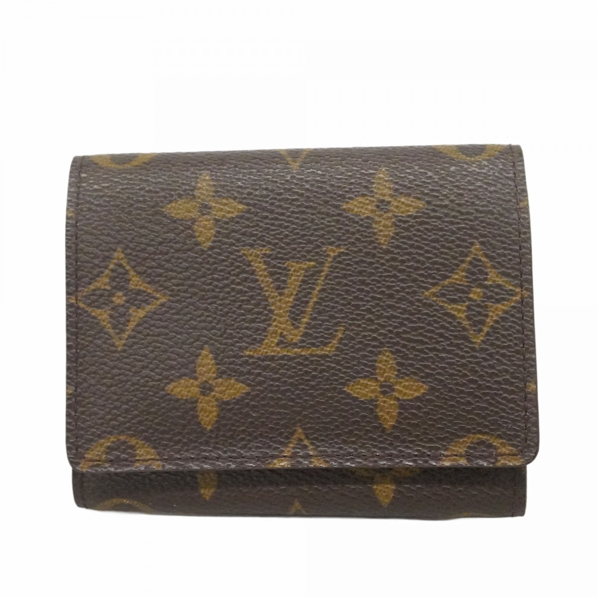 【6dc3204-k】ルイヴィトン 名刺入れ モノグラム アンヴェロップカルトドゥヴィジット M62920 ブラウン【中古】メンズ レディース ユニセックス