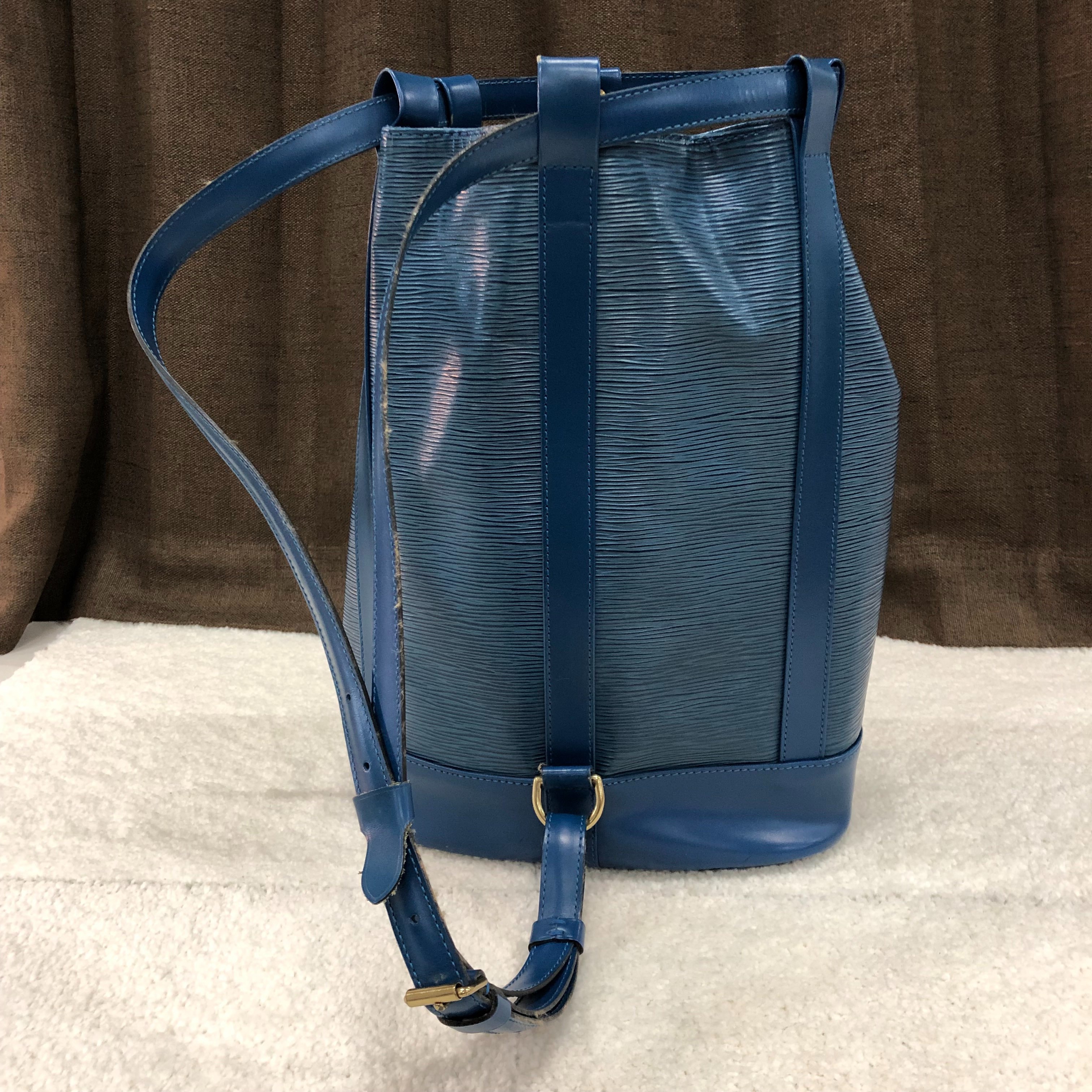 Louis Vuitton Epi  Randnet Shoulder Bag "Blue"