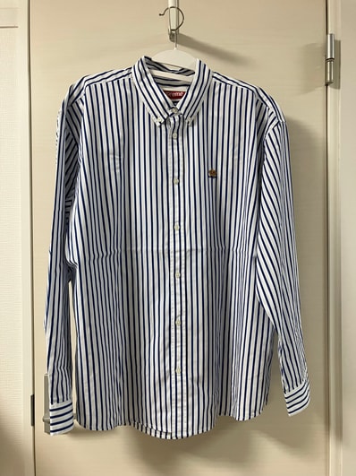 Supreme Stripe Shirt "White"