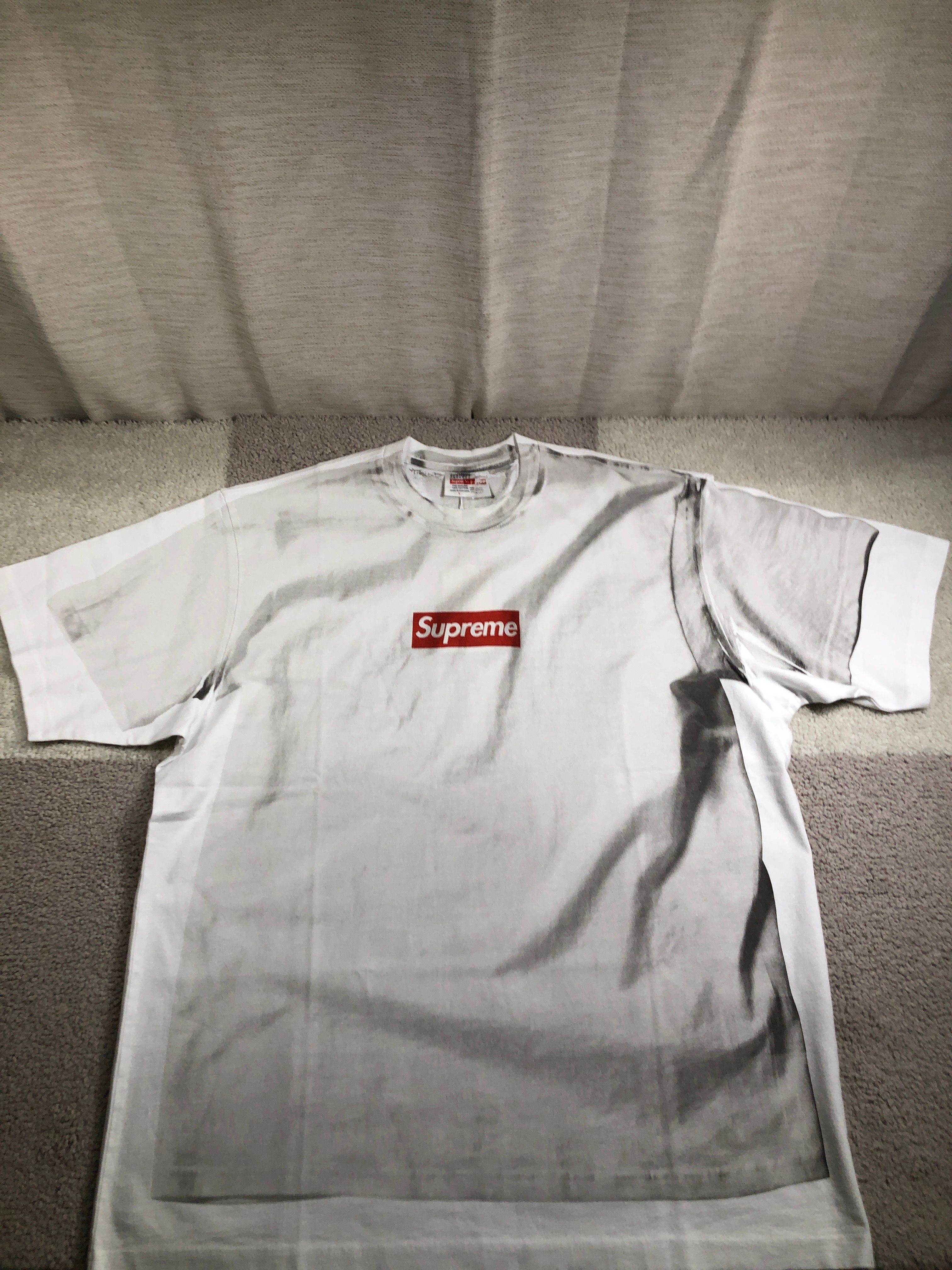 Supreme x MM6 Maison Margiela Box Logo Tee "White"