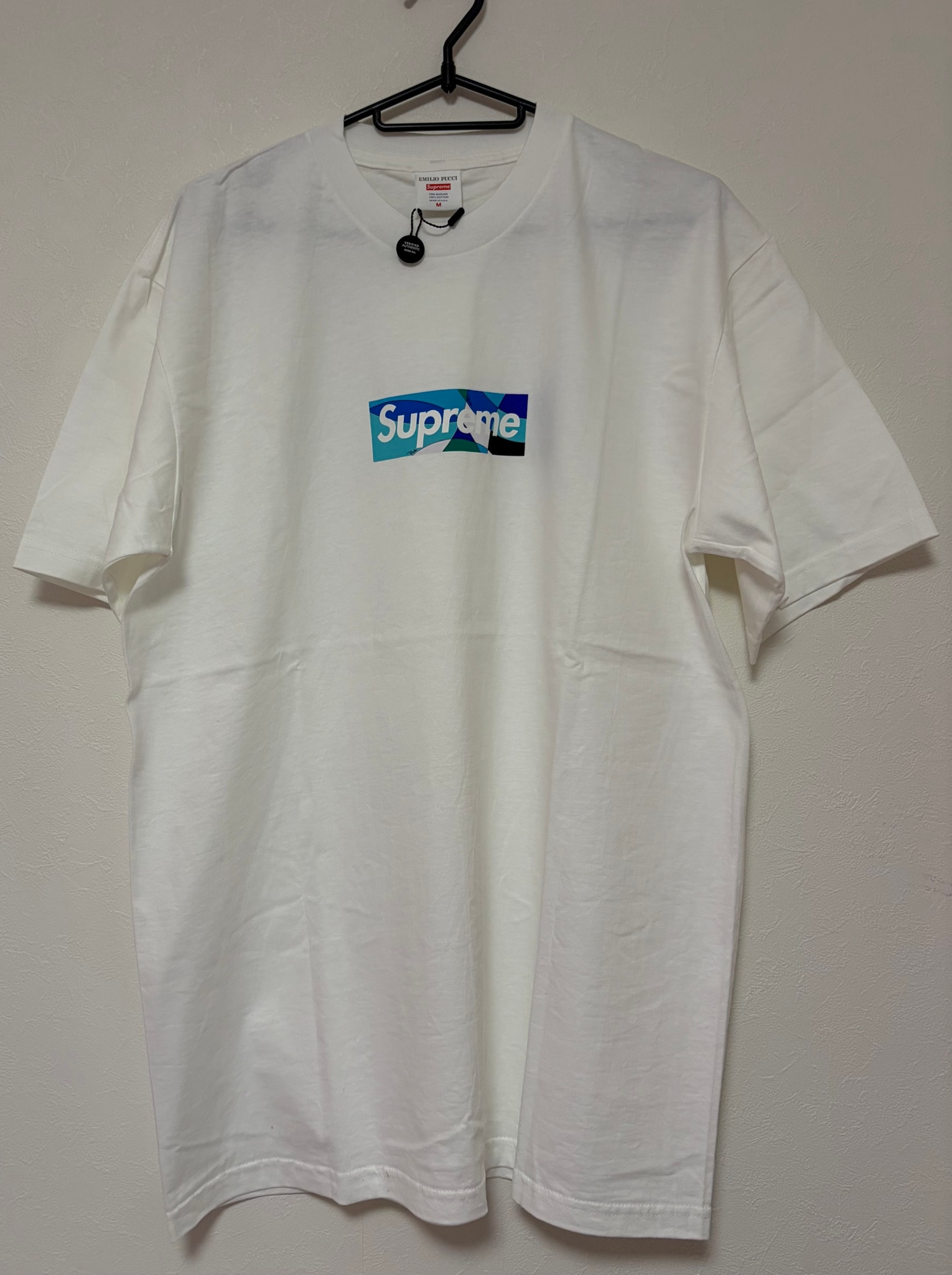 Supreme x Emilio Pucci Box Logo Tee "White/Blue"