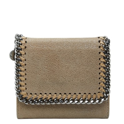 ステラマッカートニー ファラベラ 三つ折り財布 ブラウン系 ポリエステル レザー レディース Stella McCartney 【中古】