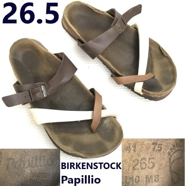 ドイツ製★ビルケンシュトック パピリオ/BIRKENSTOCK Papillio★本革/レザーサンダル【size:26.5/41/メンズ/茶/brown】ビーチShoes◆bQ-579