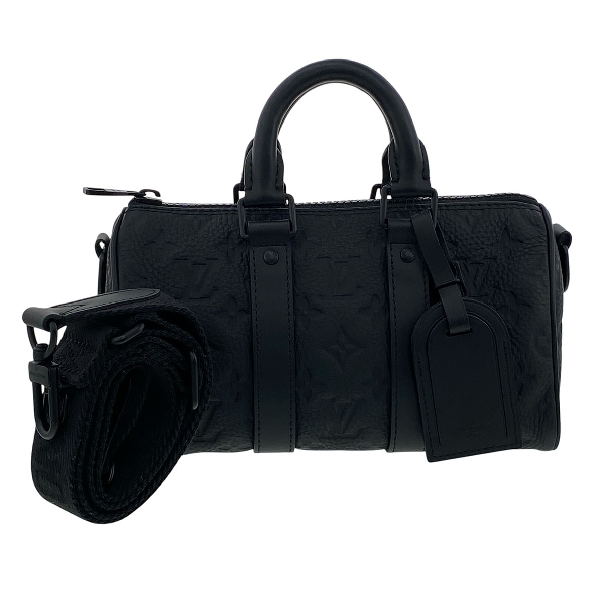 LOUIS VUITTON ルイ・ヴィトン キーポル バンドリエール 25 ボストンバッグ M20900 モノグラムトリヨン ブラック メンズ【中古】