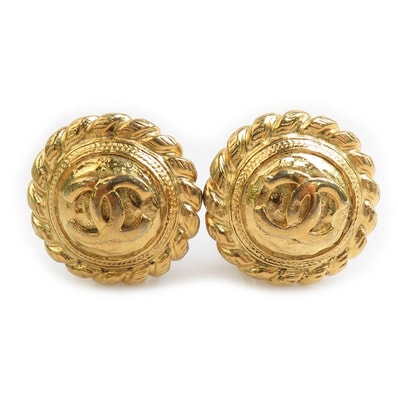 シャネル CHANEL イヤリング ヴィンテージ メタル ゴールド レディース【中古】 56711k