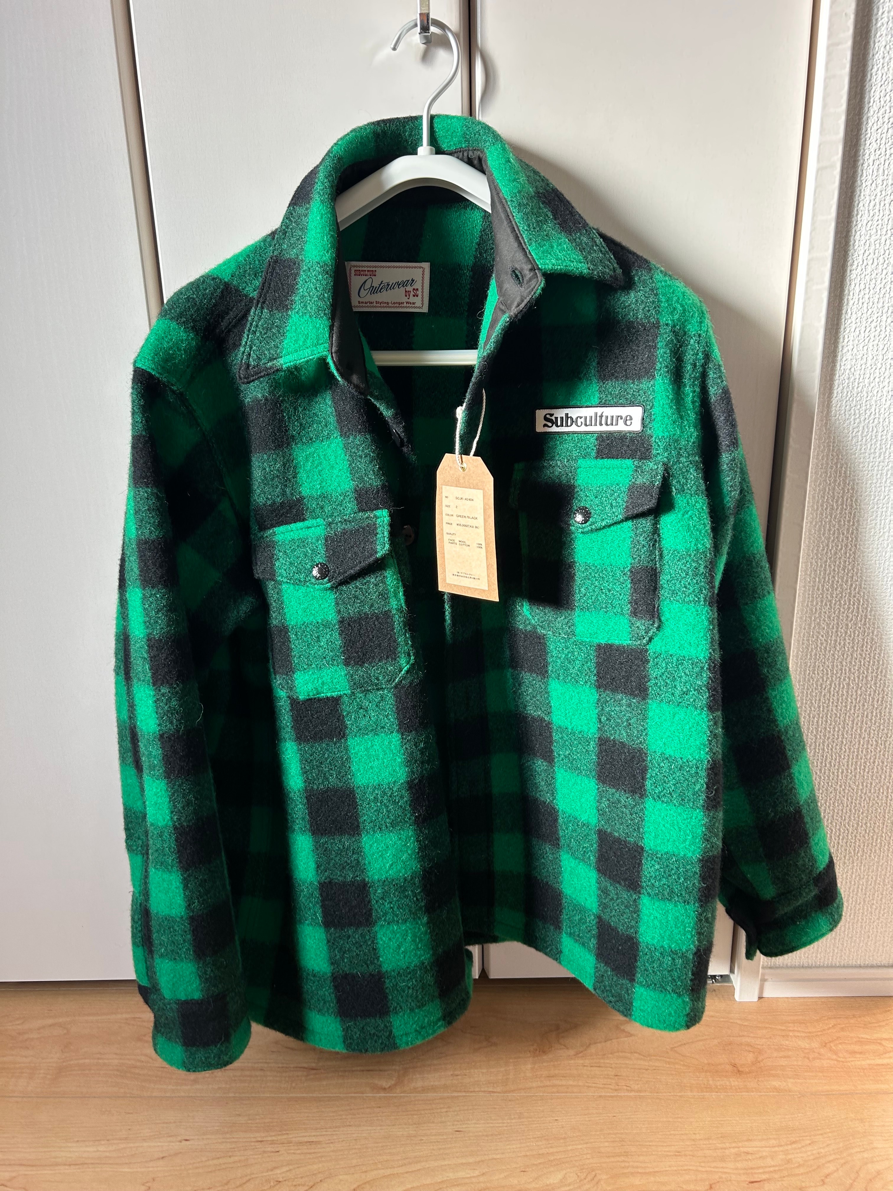 SubCulture Buffalo Check Jacket "Green x Black"