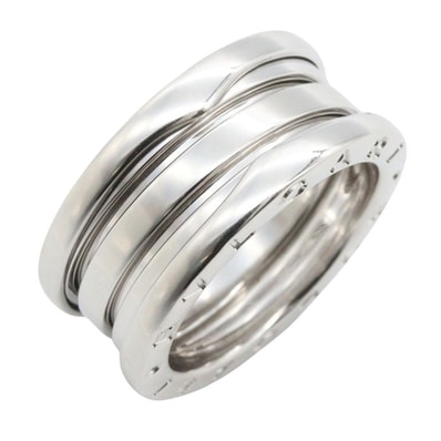 ブルガリ BVLGARI B-zero1 ビーゼロワン リング 3バンド リング・指輪 ジュエリー K18WG(ホワイトゴールド) メンズ レディース シルバー系 346583 【中古】