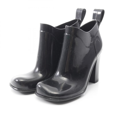 ボッテガヴェネタ BOTTEGA VENETA Shine rubber ankle boots ブーツ 靴 ラバー レディース ブラック系 【中古】