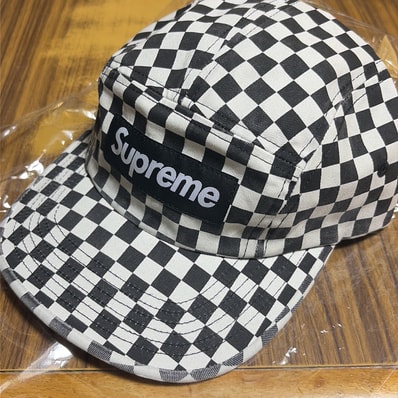 Supreme Washed Chino Twill Camp Cap "Checkerboard" (26FW)
