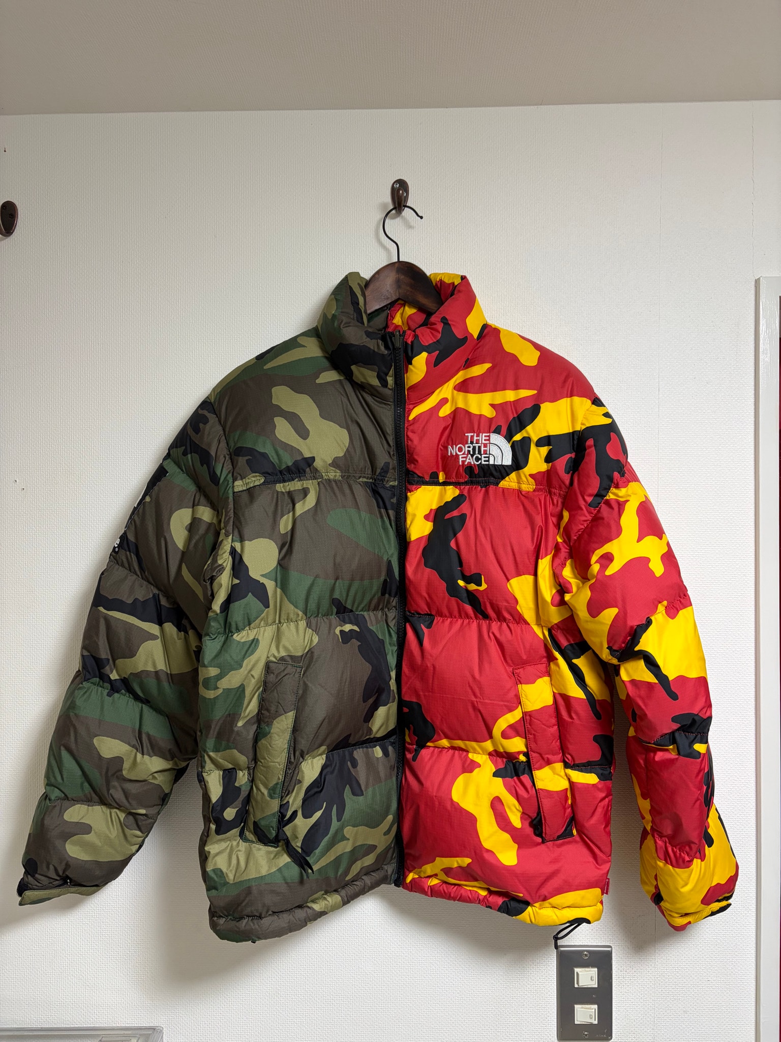 Supreme x The North Face Split Nuptse Jacket "Camo"