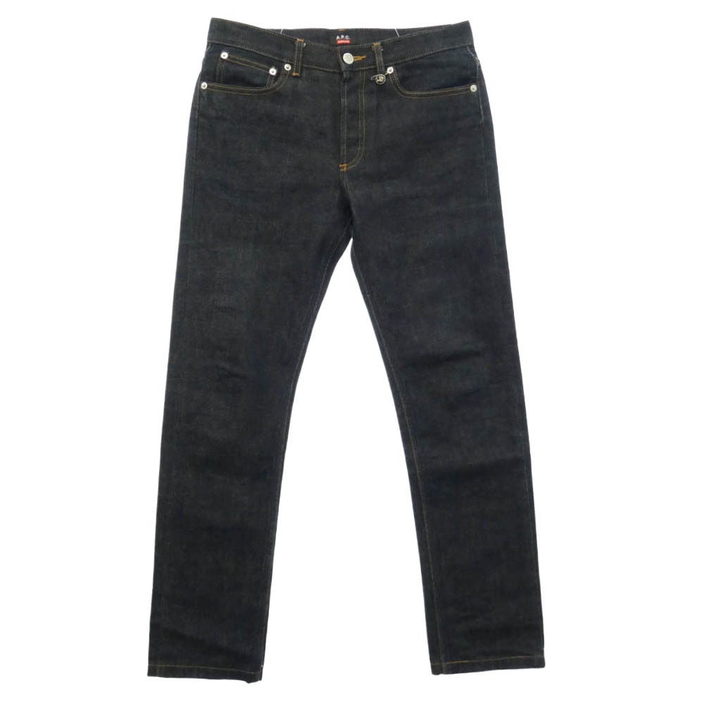 Supreme シュプリーム A.P.C. アーペーセー 09AW × A.P.C New Standard Jean Fuck Em アーペーセー 着脱可 ロゴピン付 刺繍 スタンダード デニム パンツ インディゴブルー系 29【美品】【中古】