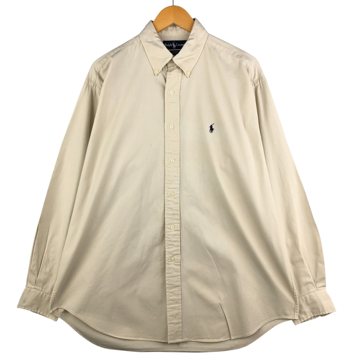 古着 ラルフローレン Ralph Lauren BLAIRE 長袖 ボタンダウンシャツ メンズL相当/eaa591674