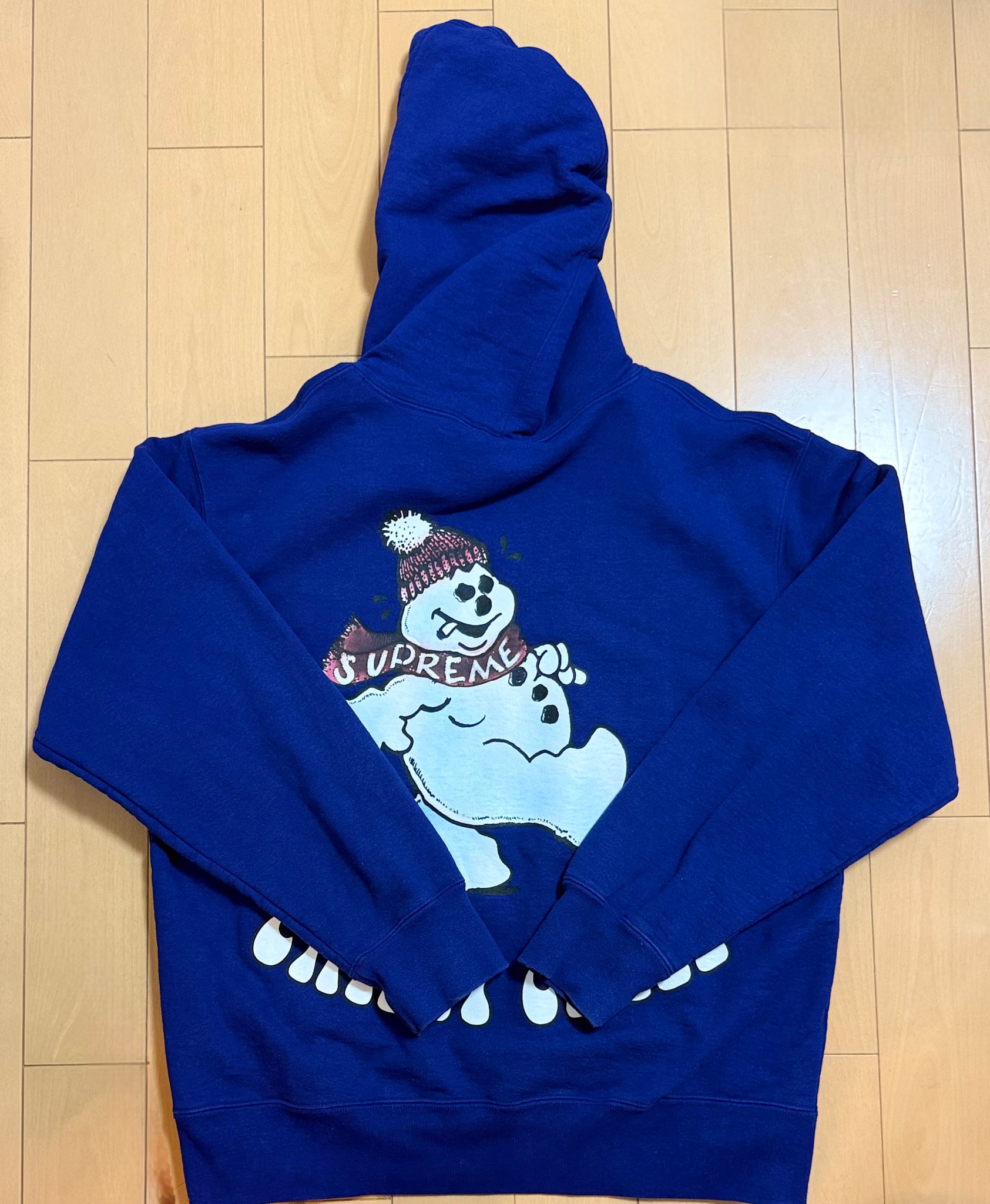 Supreme Snowman Hooded Sweatshirt "Dark Royal"