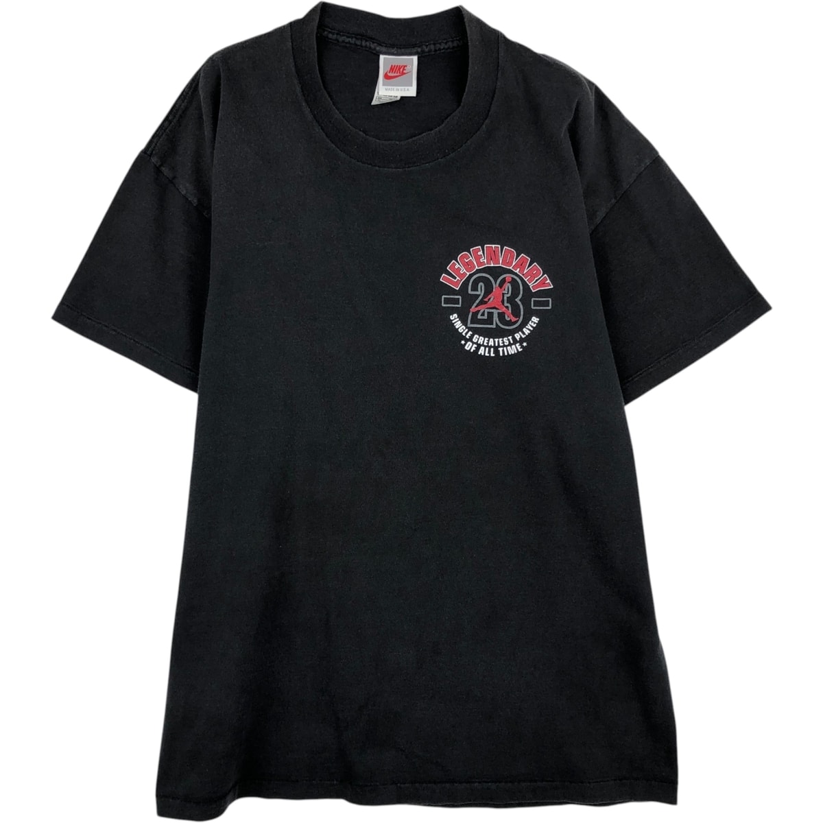 古着 90年代 ナイキ NIKE 銀タグ AIR JORDAN エアジョーダン スポーツプリントTシャツ USA製 メンズXL相当 ヴィンテージ/eaa640787