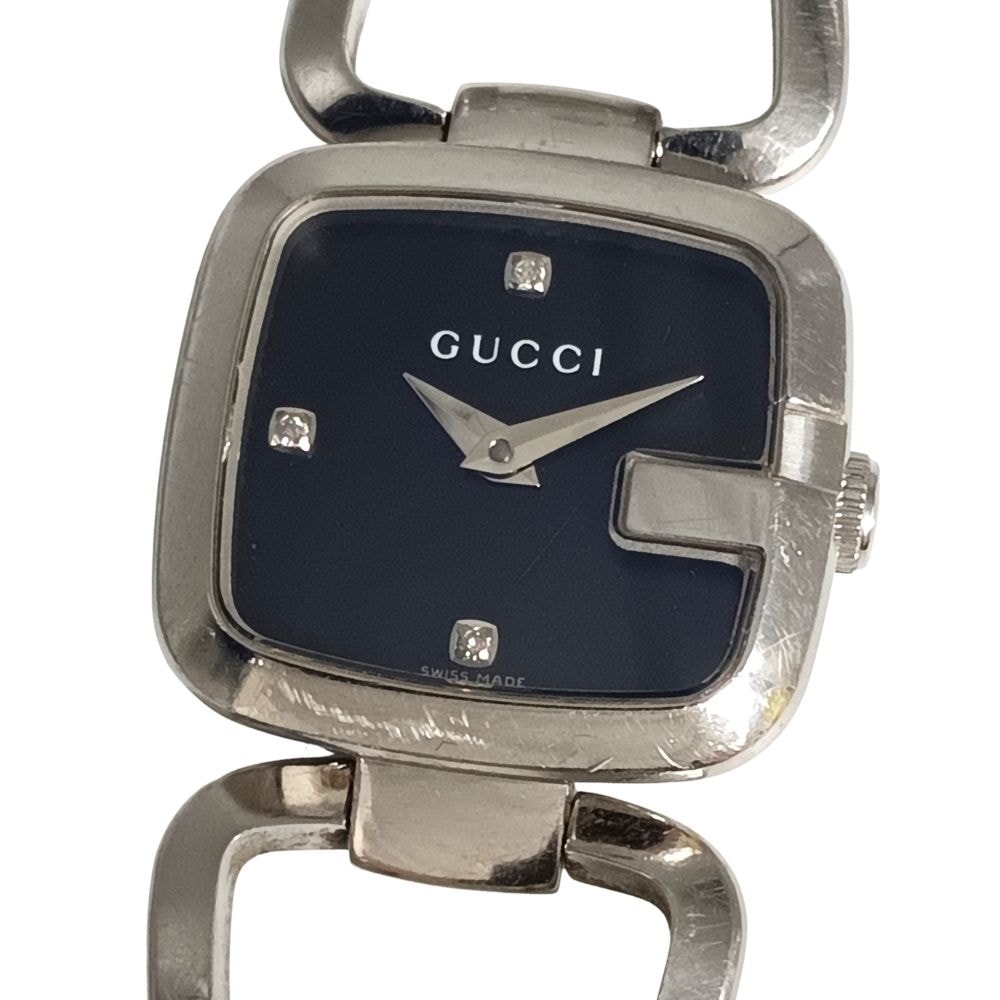 GUCCI グッチ 125.5 Gコレクション 3Pダイヤ クォーツ 腕時計 C1309