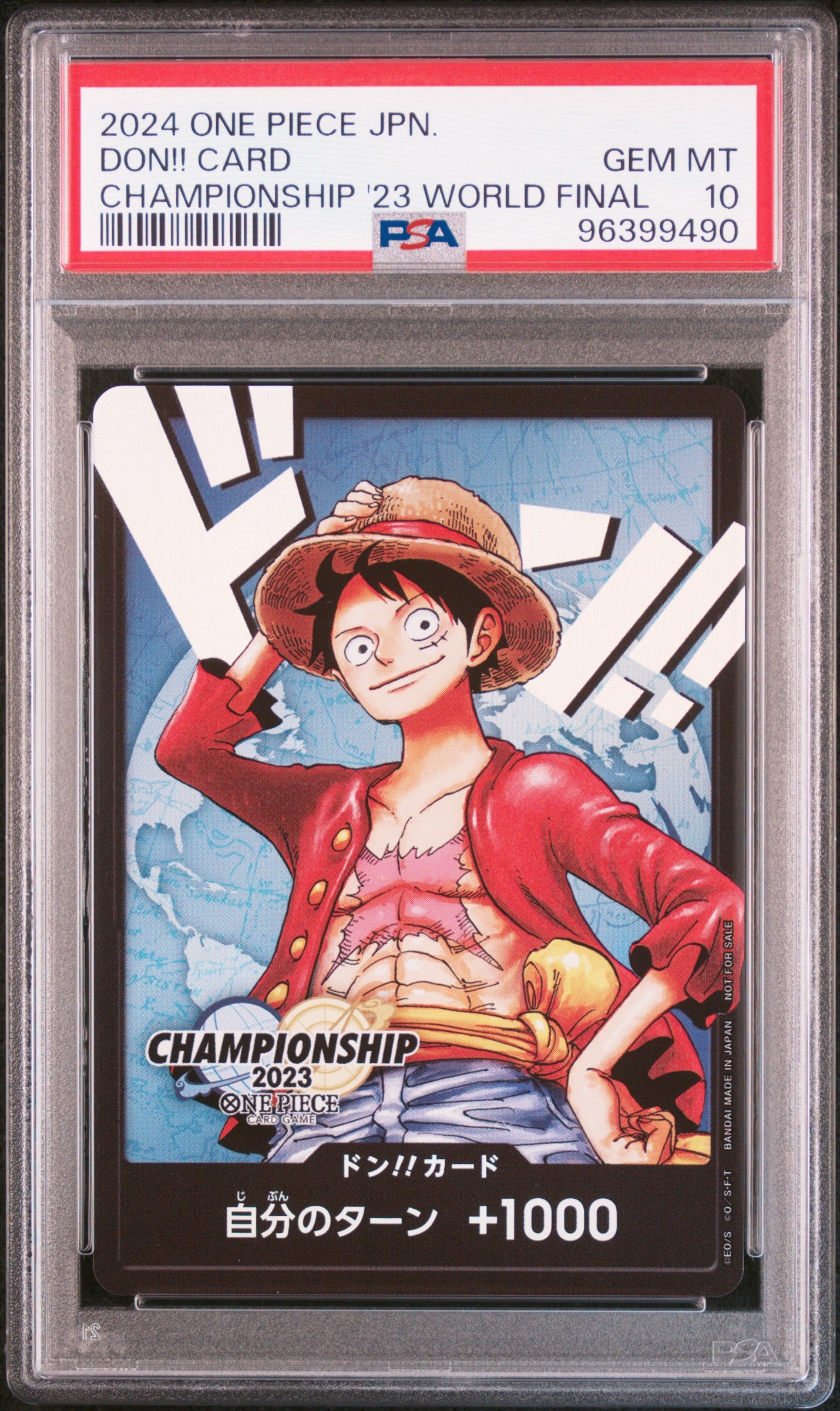 PSA10】ドン!!カード : モンキー・D・ルフィ (プロモーションカード