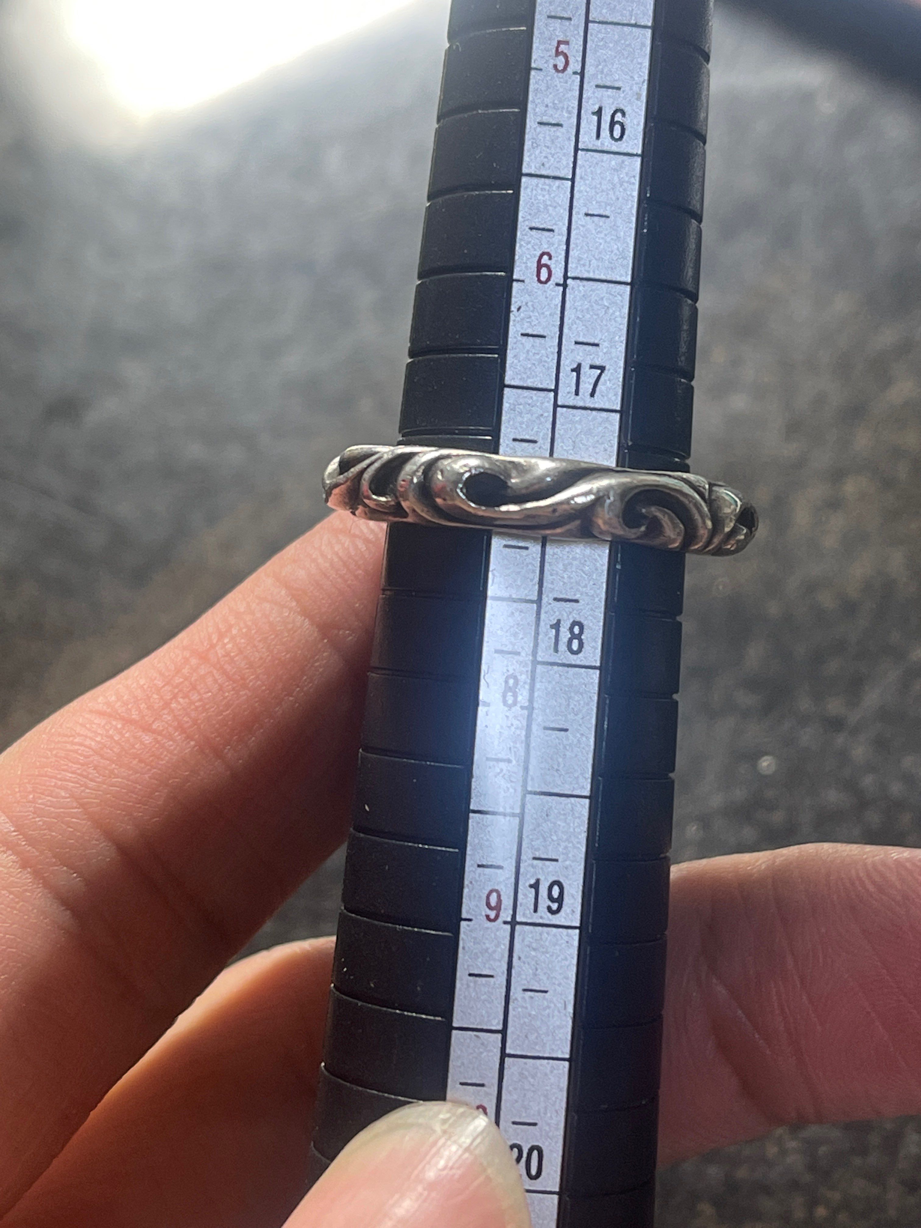 Chrome Hearts Scroll Band Ring "Silver"