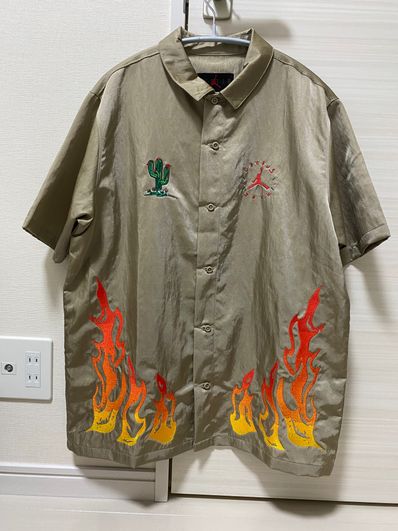 Air Jordan x Travis Cactus Jack Button Down Shirt "Khaki Desert"