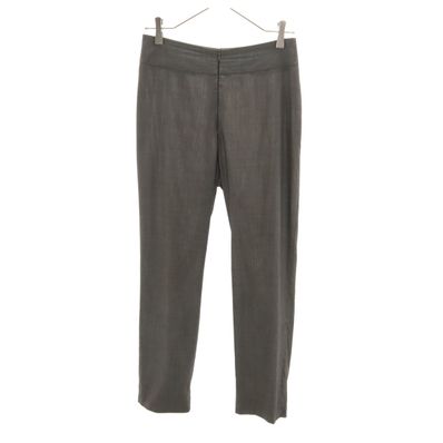 DRIES VAN NOTEN ドリスヴァンノッテン ベルギー製 フロントジップ スラックスパンツ 36 チャコール