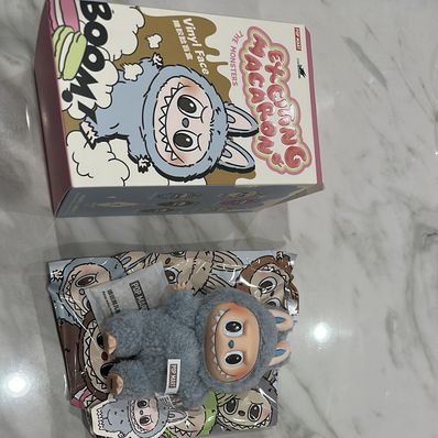 POP MART THE MONSTERS (LABUBU) Exciting Macaron Plush Series SEA SALT COCONUT