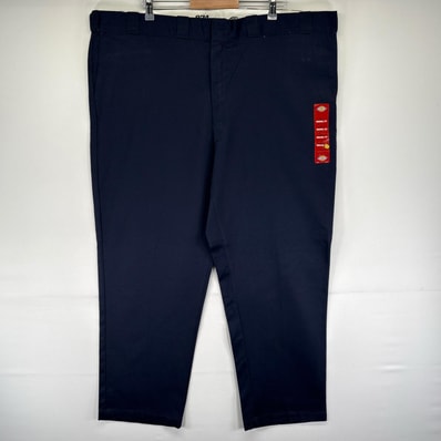 古着 デッドストック ディッキーズ Dickies パンツ タグ付き 大きいサイズ ワーク FLEX チノパン W48 L32 ネイビー系 メンズ