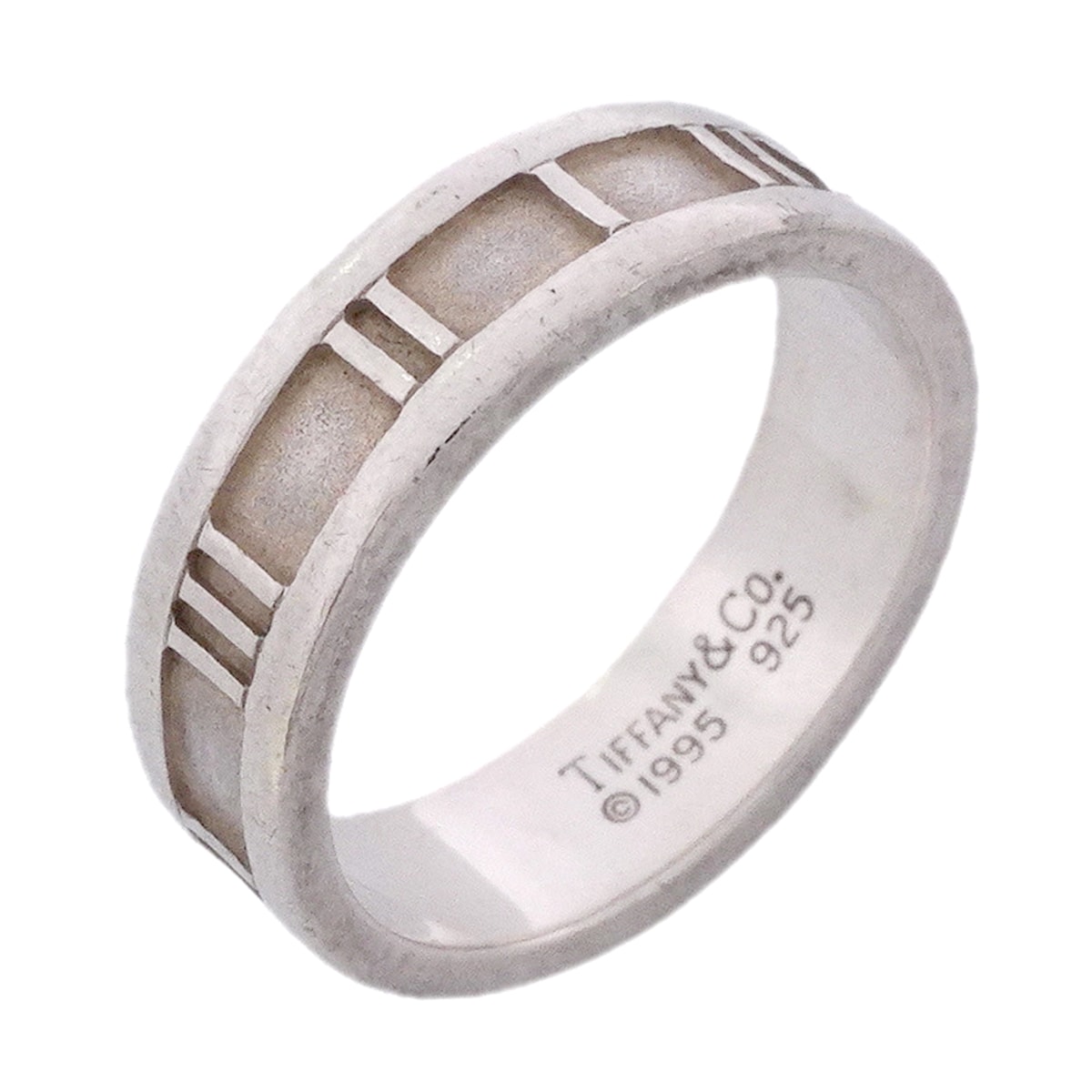 【6jkb0105】ティファニー リング アトラス シルバー925 17.5号【中古】メンズ