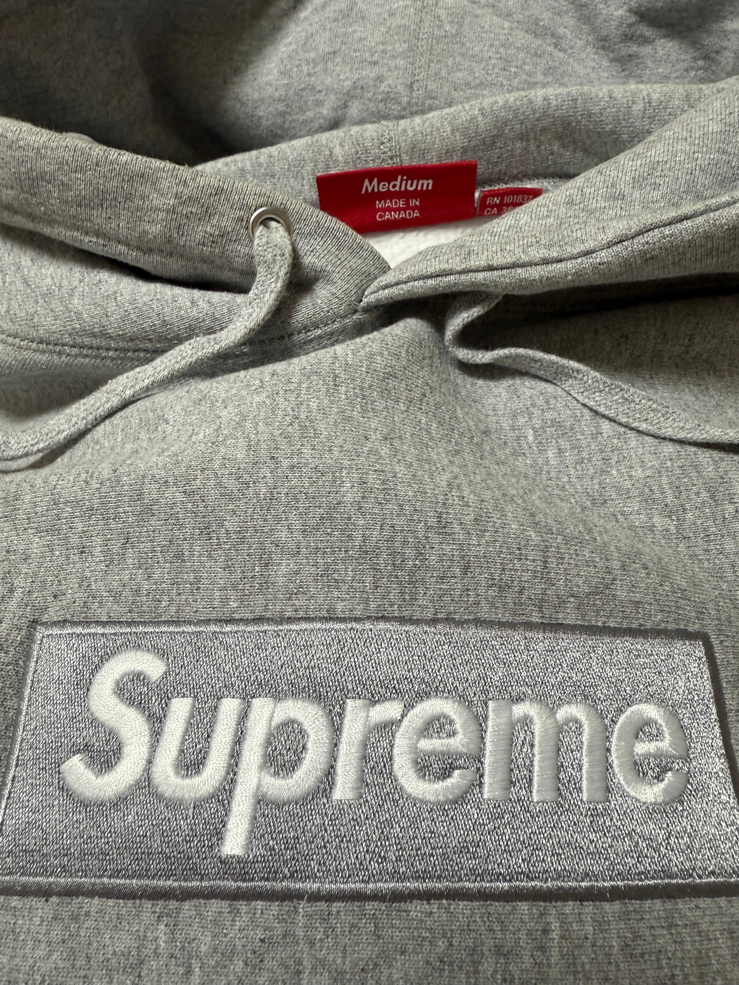 Supreme Box Logo Hooded Sweatshirt "Heather Grey" (24FW)