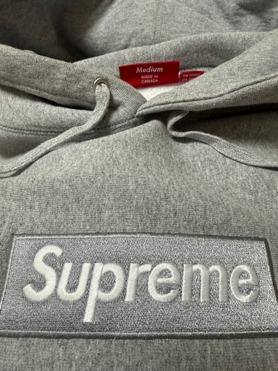 Supreme Box Logo Hooded Sweatshirt "Heather Grey" (24FW)