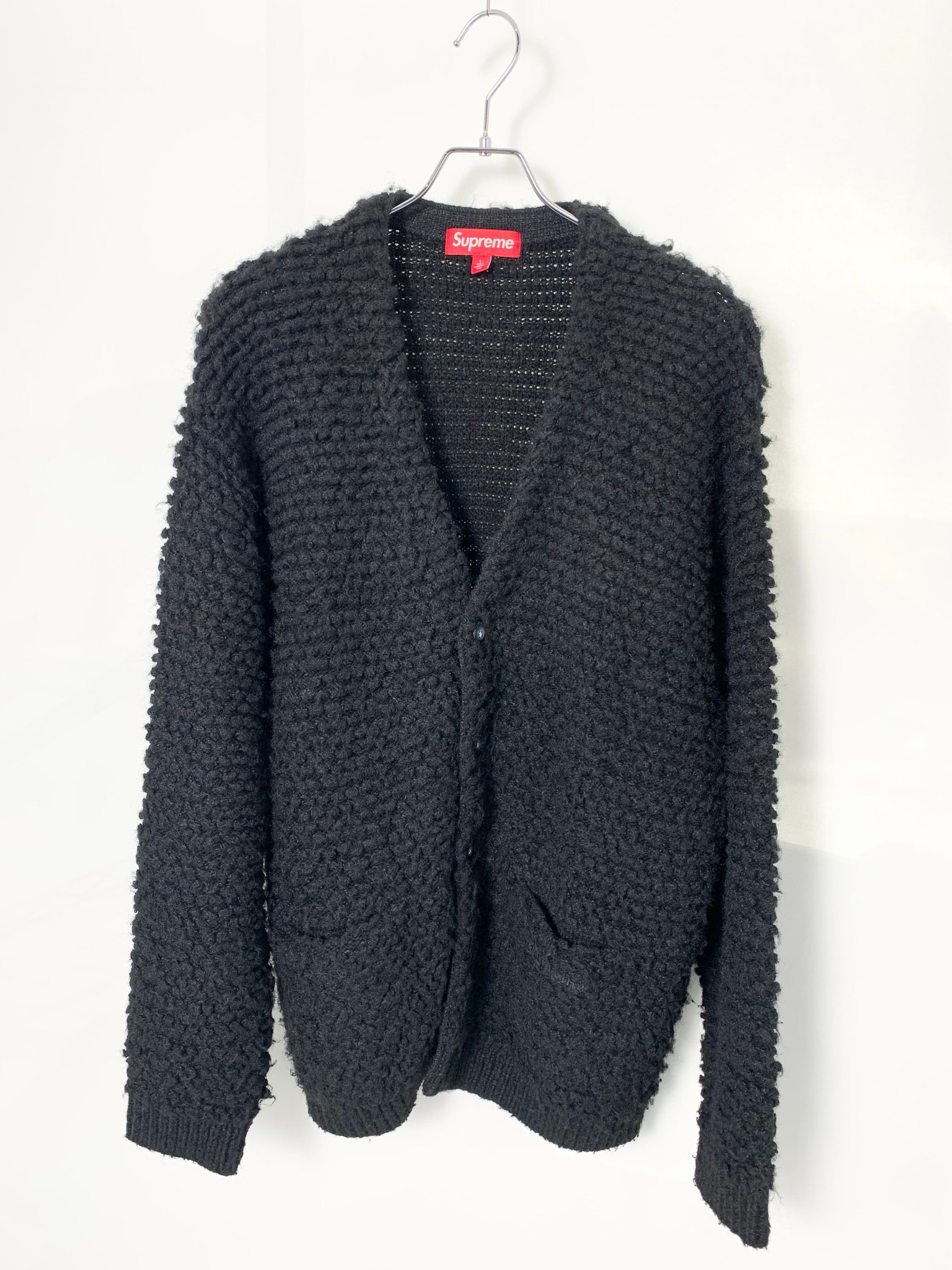 Supreme Textured Knotted Cardigan "Black"