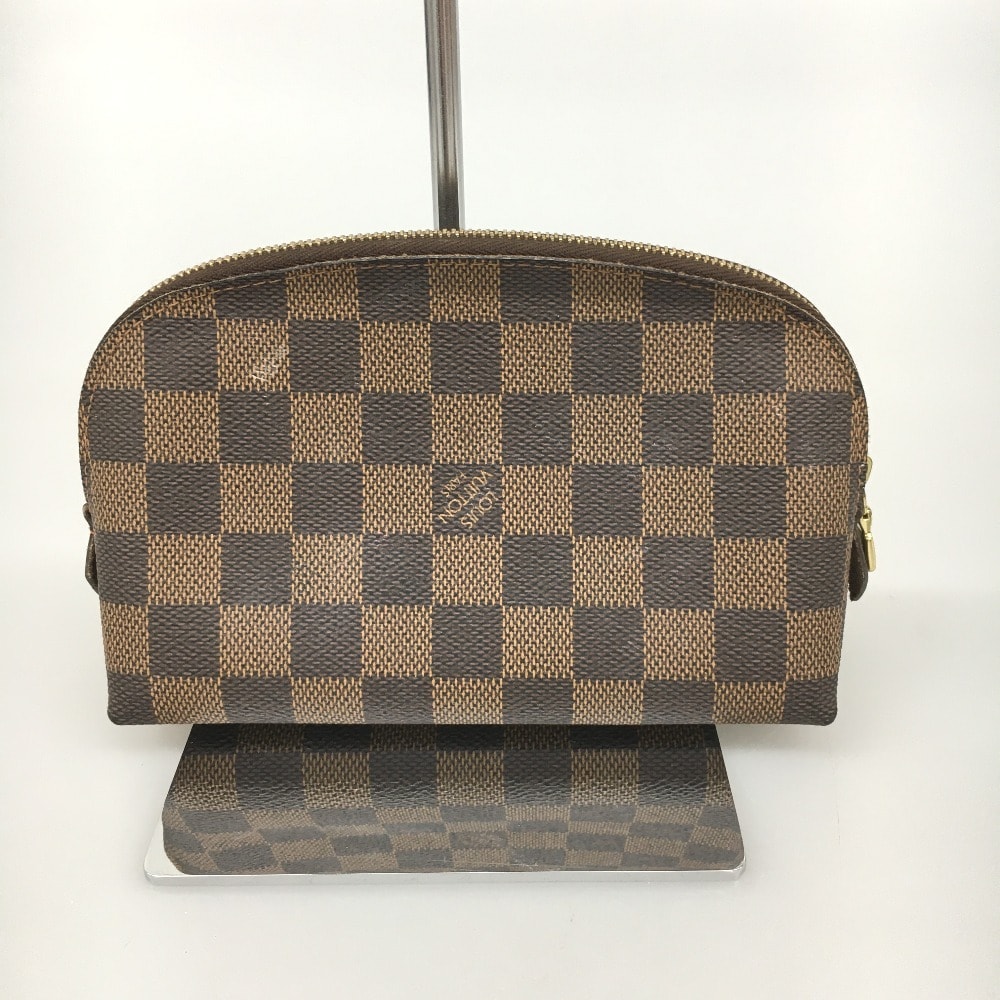 △△LOUIS VUITTON ルイヴィトン ポーチ コスメポーチ ダミエ ポッシュ・コスメティック N47516 ブラウン