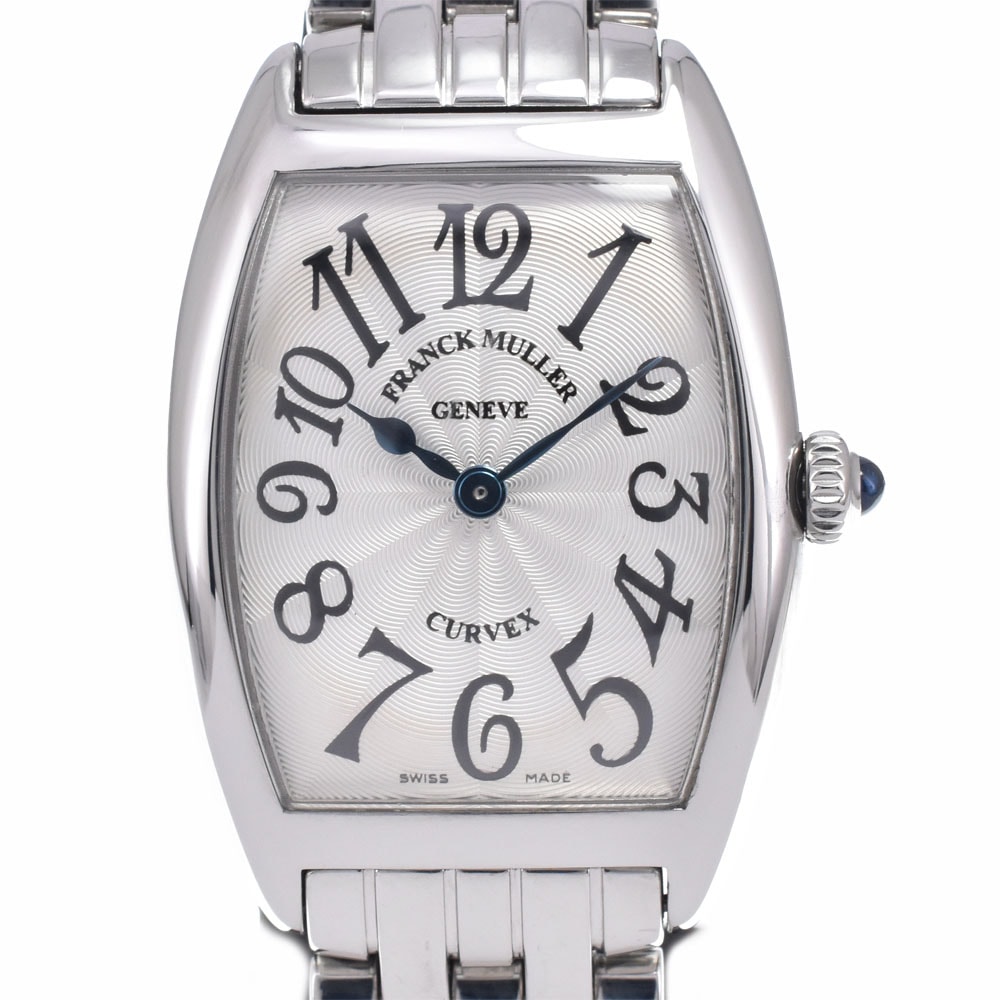 フランクミュラー FRANCK MULLER 1752QZ トノウカーベックス シルバー クォーツ レディース 良品 腕時計 R#148395