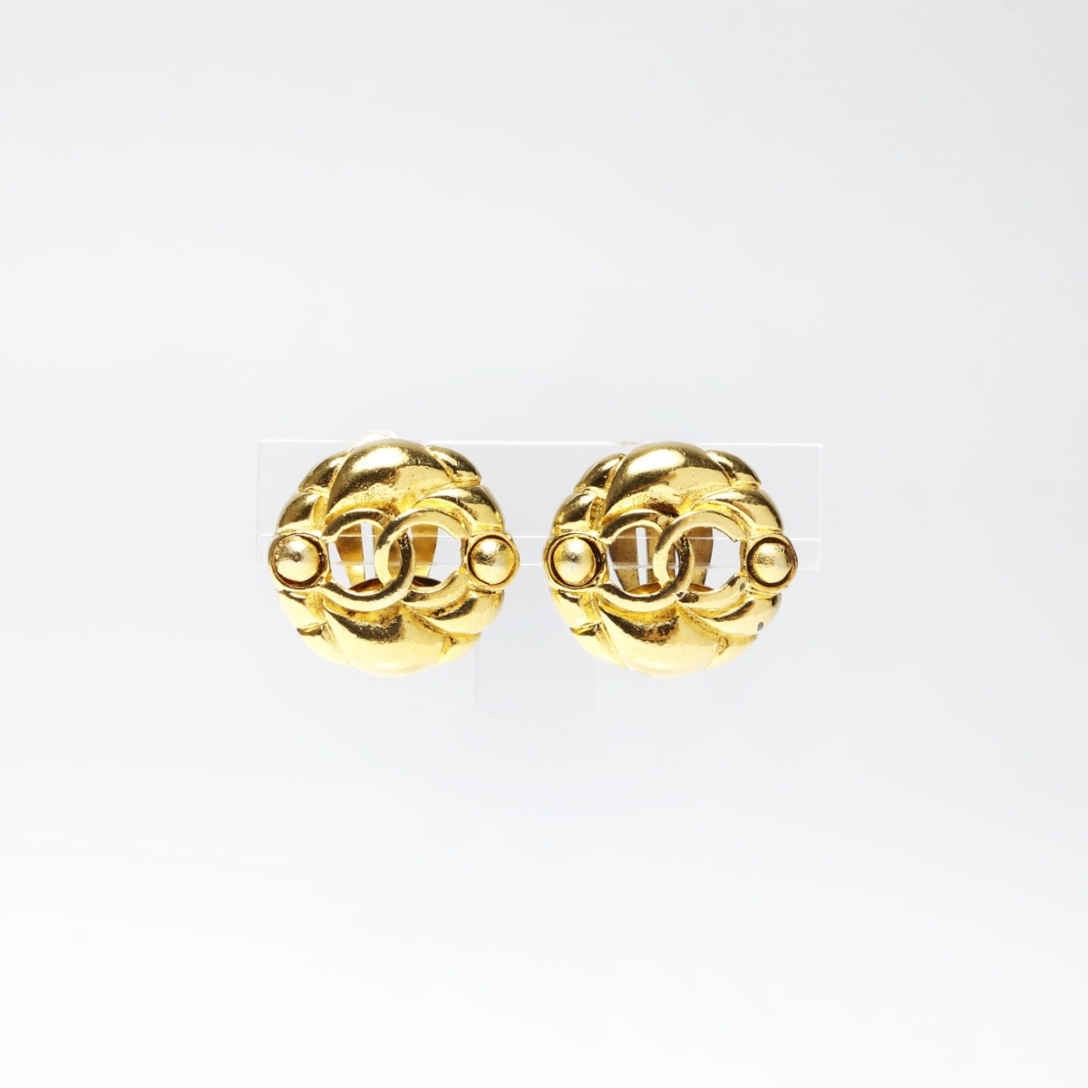 シャネル CHANEL 2cc3 1988 ココマーク ラウンド イヤリング【中古】