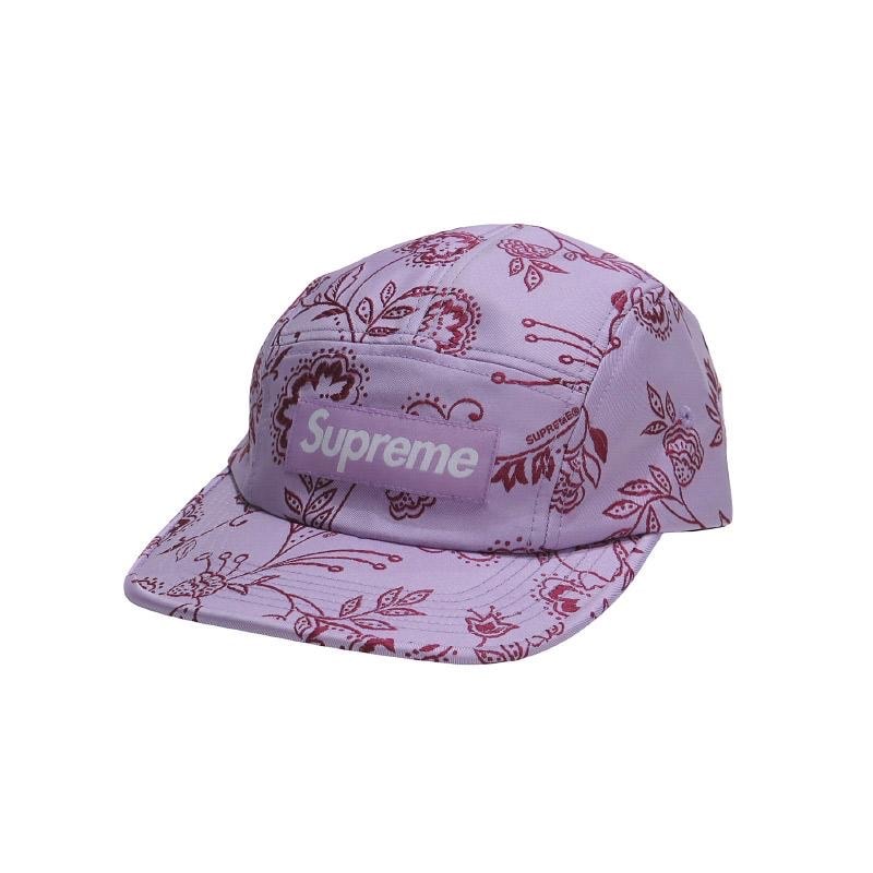 Supreme Floral Jacquard Camp Cap 