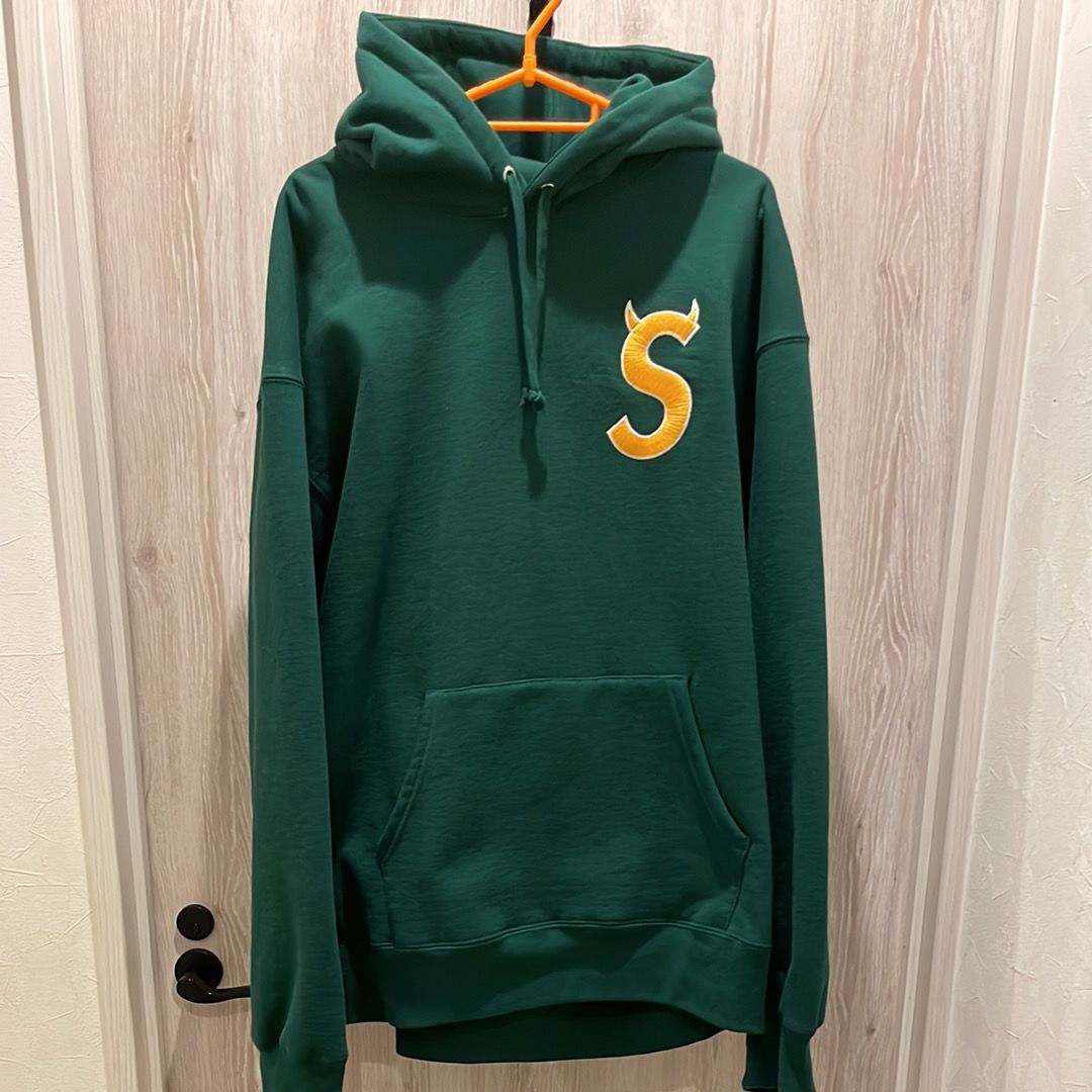 Supreme S Logo Hooded Sweatshirt "Dark Green" (22FW)
