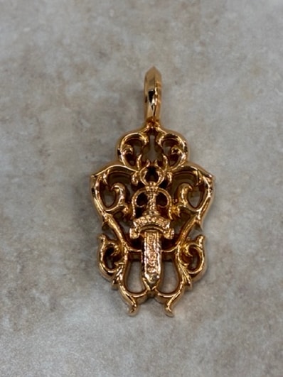 Chrome Hearts Vine Dagger Pendant 22k "Gold"