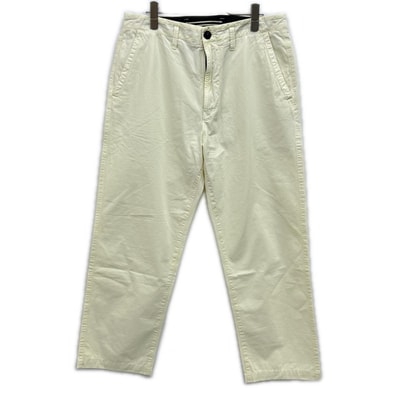 ストーンアイランド イエロー ロゴパッチウォッシュドトラウザーパンツ W31