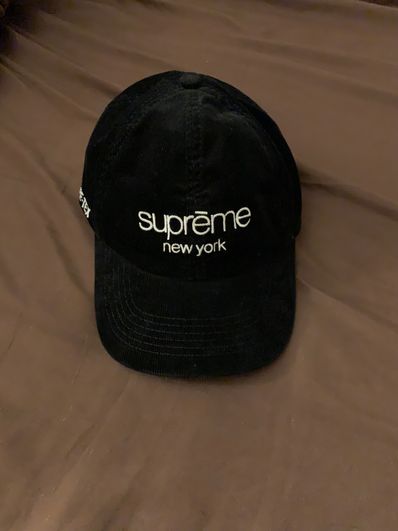 Supreme GORE-TEX Corduroy Classic Logo 6-Panel "Black"