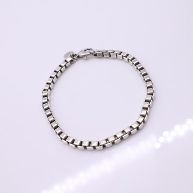 美品 TIFFANY&Co. ティファニー ベネチアン リンク ブレスレット SV925 - ブレスレット シルバー シルバー レディース