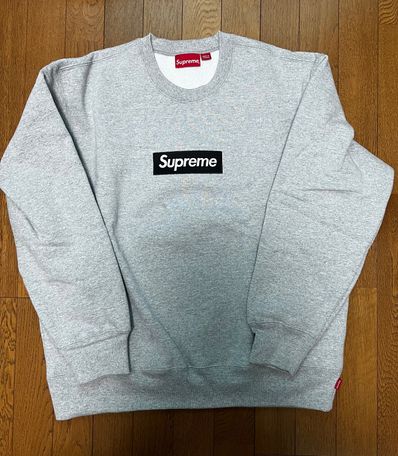 Supreme Box Logo Crewneck "Heather Grey" (22FW)