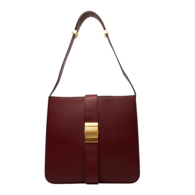 ボッテガヴェネタ ショルダーバッグ ワインレッド ゴールド レザー レディース BOTTEGAVENETA 【中古】