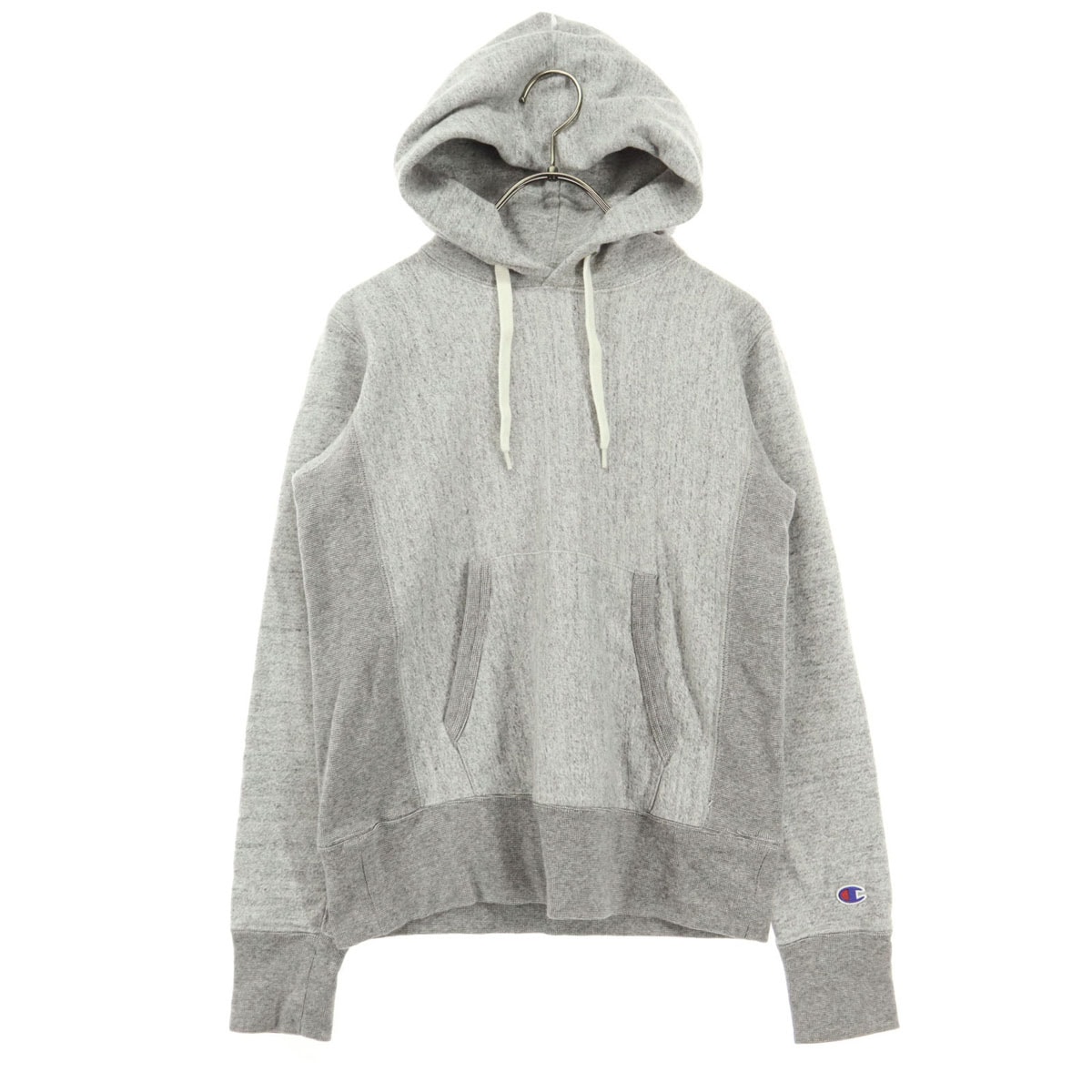 美品 Champion チャンピオン 長袖 スウェットパーカー M グレー