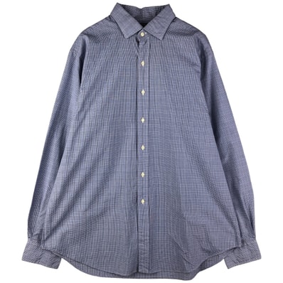 古着 ラルフローレン Ralph Lauren POLO by Ralph Lauren 長袖 コットンチェックシャツ メンズXL相当/eaa602371