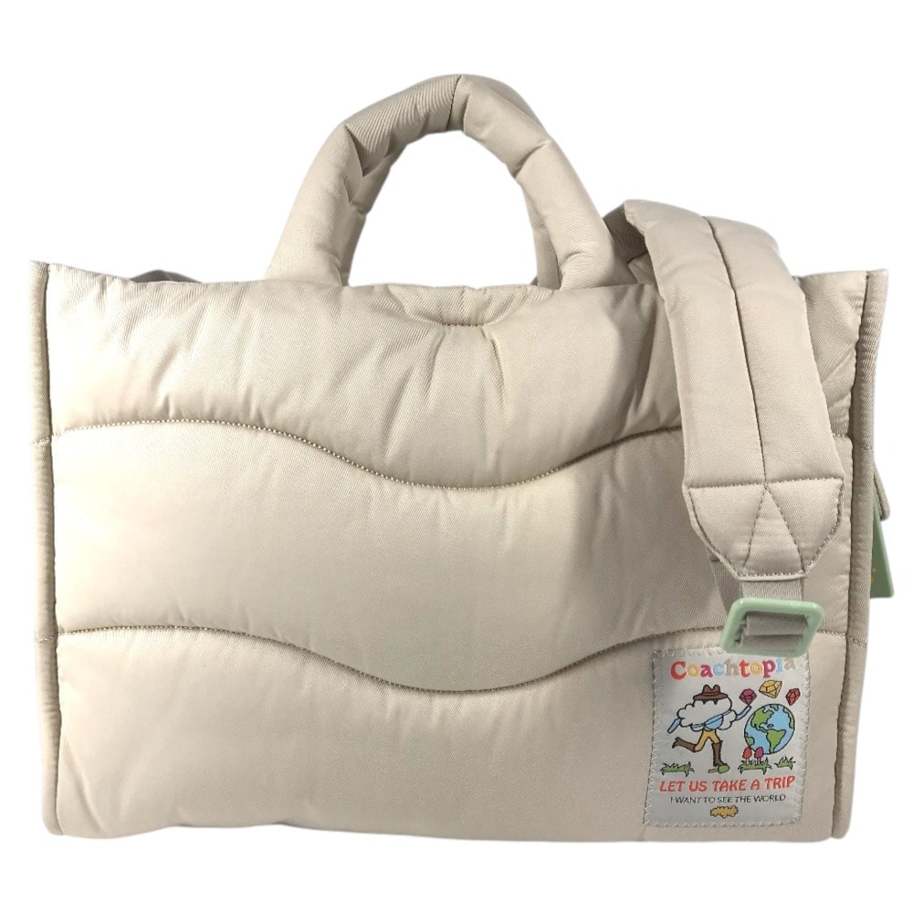 コーチ COACH ループトート CQ057 コーチトピア COACHTOPIA 斜め掛け ショルダーバッグ カバン 2WAYバッグ トートバッグ ベージュ 未使用