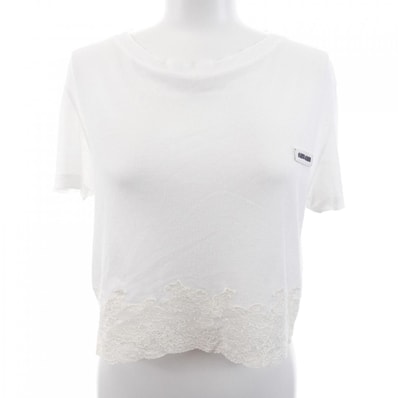 ミュウミュウ MIU MIU リブジャージー クロップド MT2155 SOOO 16J0 Tシャツ