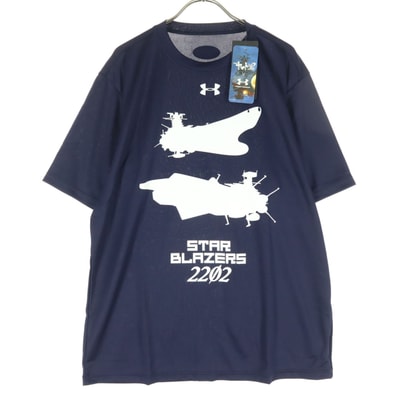 未使用 UNDER ARMOUR アンダーアーマー 宇宙戦艦ヤマト コラボ 半袖 Tシャツ XL ネイビー