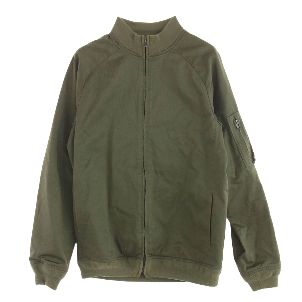 A.P.C. アーペーセー ジャケット RUE MADAME PARIS 裏地チェック ブルゾン フライト ボマー ジャケット カーキ系 XS【中古】