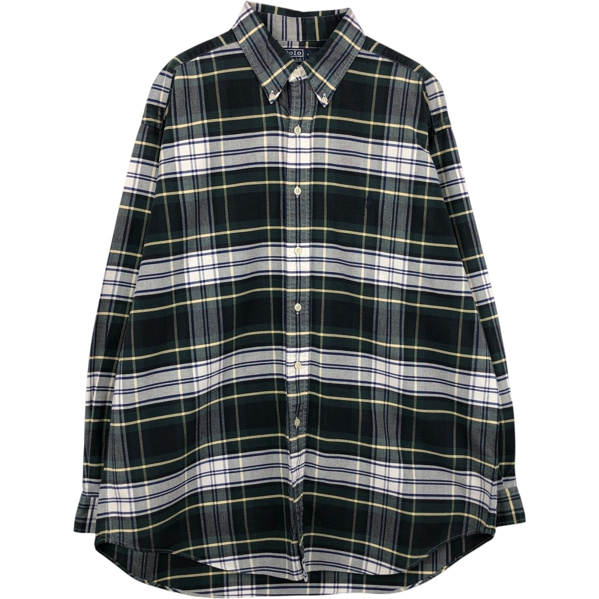 古着 ラルフローレン Ralph Lauren POLO by Ralph Lauren BLAIRE 長袖 ボタンダウンチェックシャツ メンズL相当/eaa634805
