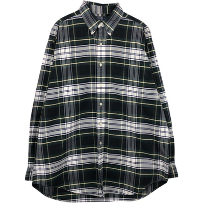 古着 ラルフローレン Ralph Lauren POLO by Ralph Lauren BLAIRE 長袖 ボタンダウンチェックシャツ メンズL相当/eaa634805