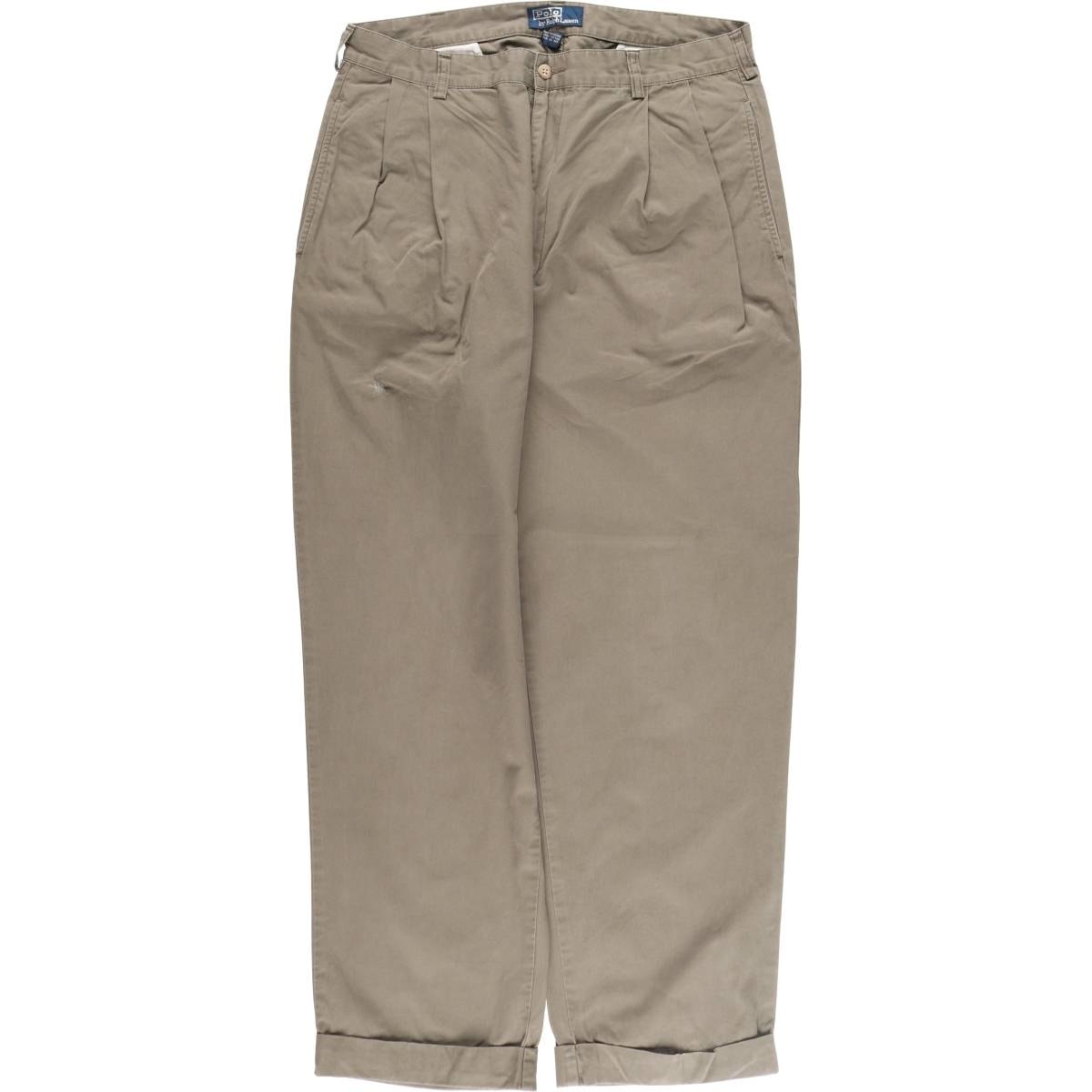 古着 ラルフローレン Ralph Lauren POLO by Ralph Lauren HAMMOND PANT ツータック チノパンツ メンズw34相当/eaa513328