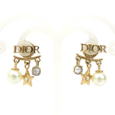クリスチャンディオール Christian Dior ピアス メタル ゴールド レディース【中古】 h32333k
